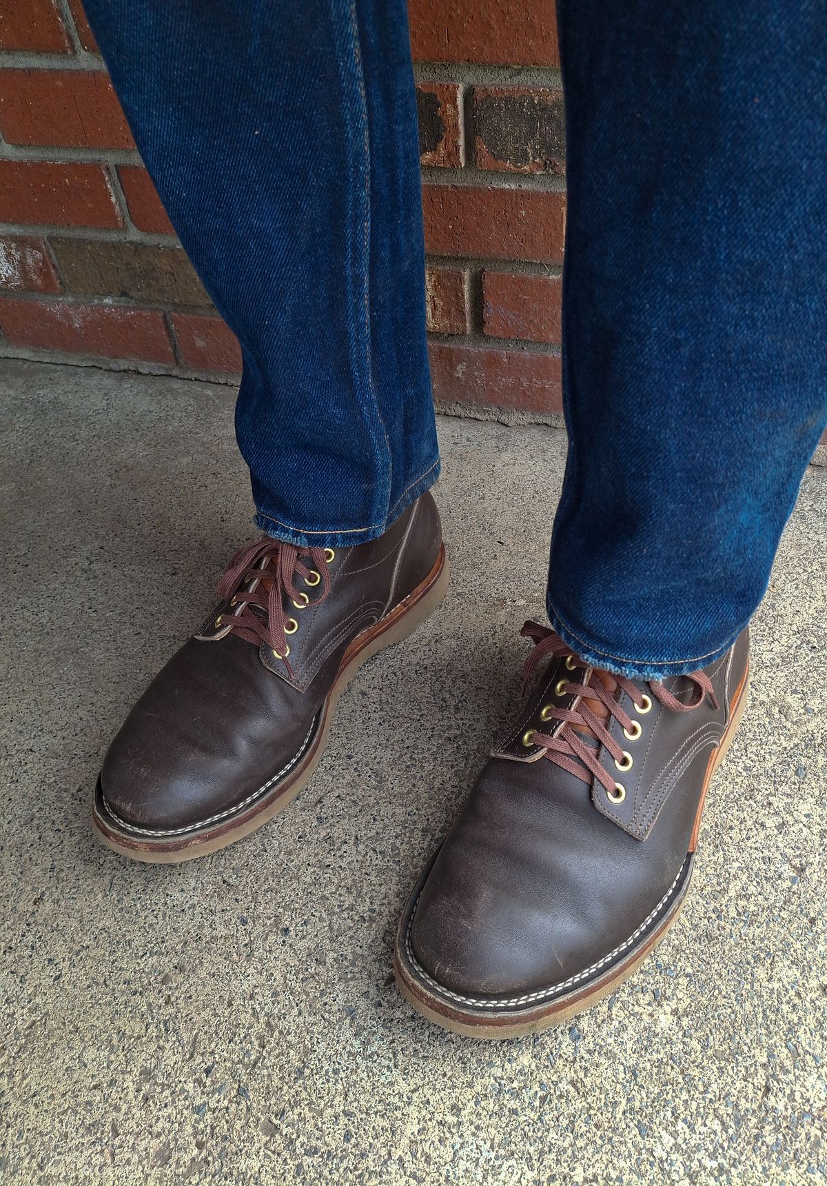 Photo by NewRiverBoot on March 25, 2026 of the New River Boot Quade in Horween Dark Brown Latigo.
