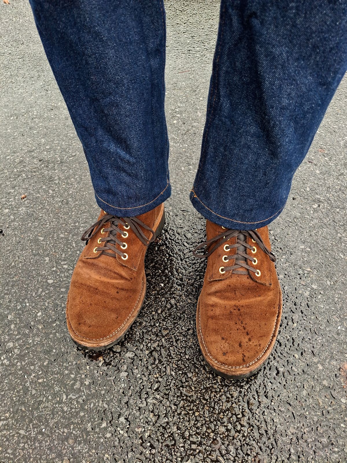 Photo by NewRiverBoot on September 4, 2025 of the New River Boot Quade in Horween Austin Roughout.