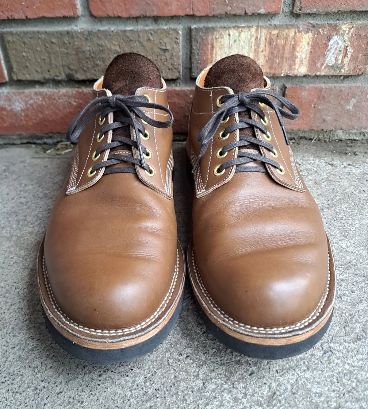 Photo by NewRiverBoot on May 2, 2023 of the New River Boot Quade in Horween Dark Natural Latigo.