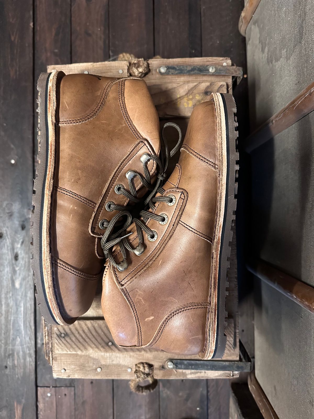 Photo by garethcrouch on October 2, 2023 of the Jim Green Natural Veg Tan in Natural Veg Tan.