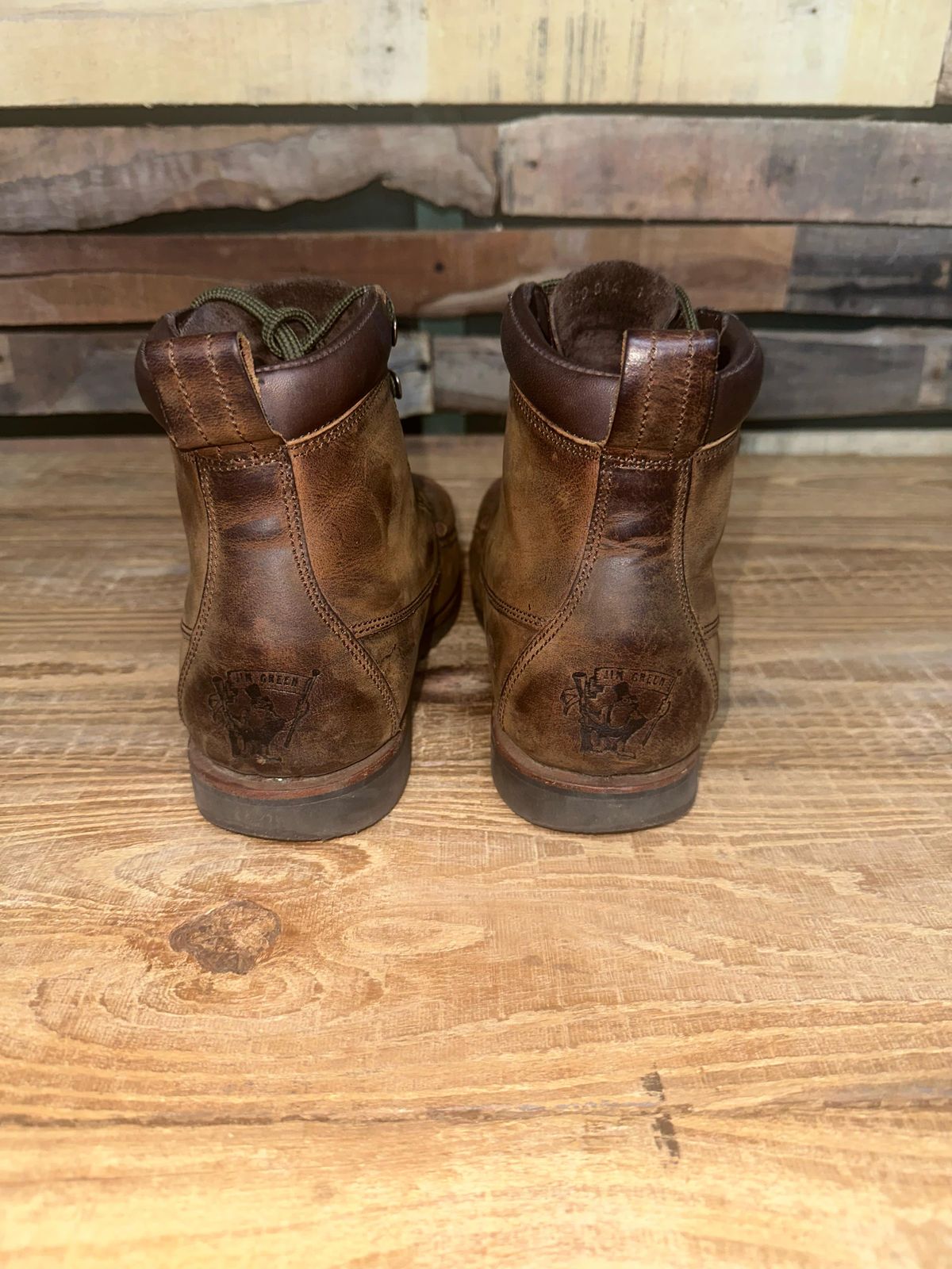 Photo by garethcrouch on April 3, 2025 of the Jim Green Meander Moc Toe in Bronco Brown.