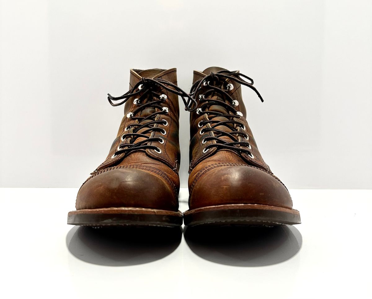 Photo by bootscootboogie on December 6, 2022 of the Red Wing Iron Ranger in S.B. Foot Copper Rough and Tough.