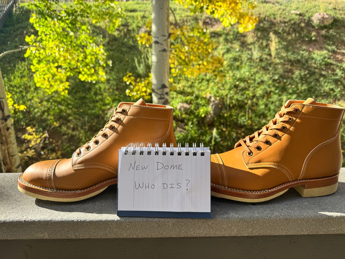 Photo by boots.bikes.rx on October 5, 2025 of the Onderhoud SVC03 Service Boot in Maryam Natural Shell.