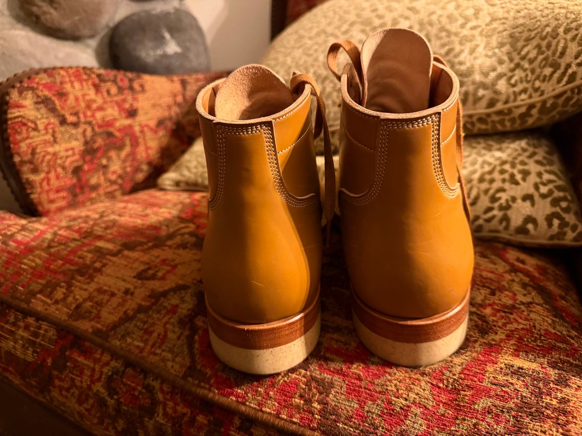 Photo by boots.bikes.rx on November 6, 2025 of the Onderhoud SVC03 Service Boot in Maryam Natural Shell.