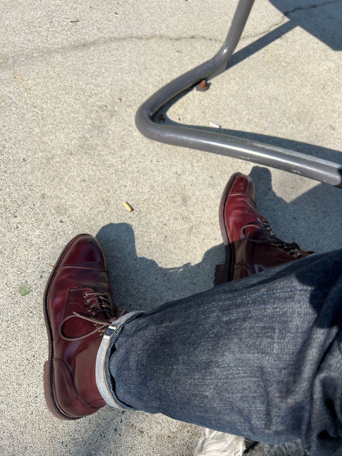 Photo by boot_chiro on October 9, 2022 of the Meermin Jumper Boot in Burgundy Heritage Shell Cordovan.