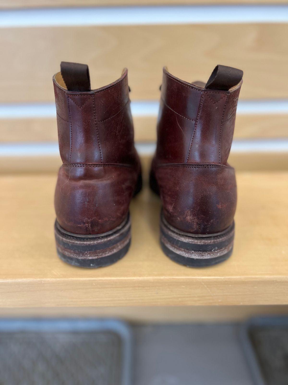 Photo by boot_chiro on January 3, 2023 of the Meermin Jumper Boot in Burgundy Heritage Shell Cordovan.
