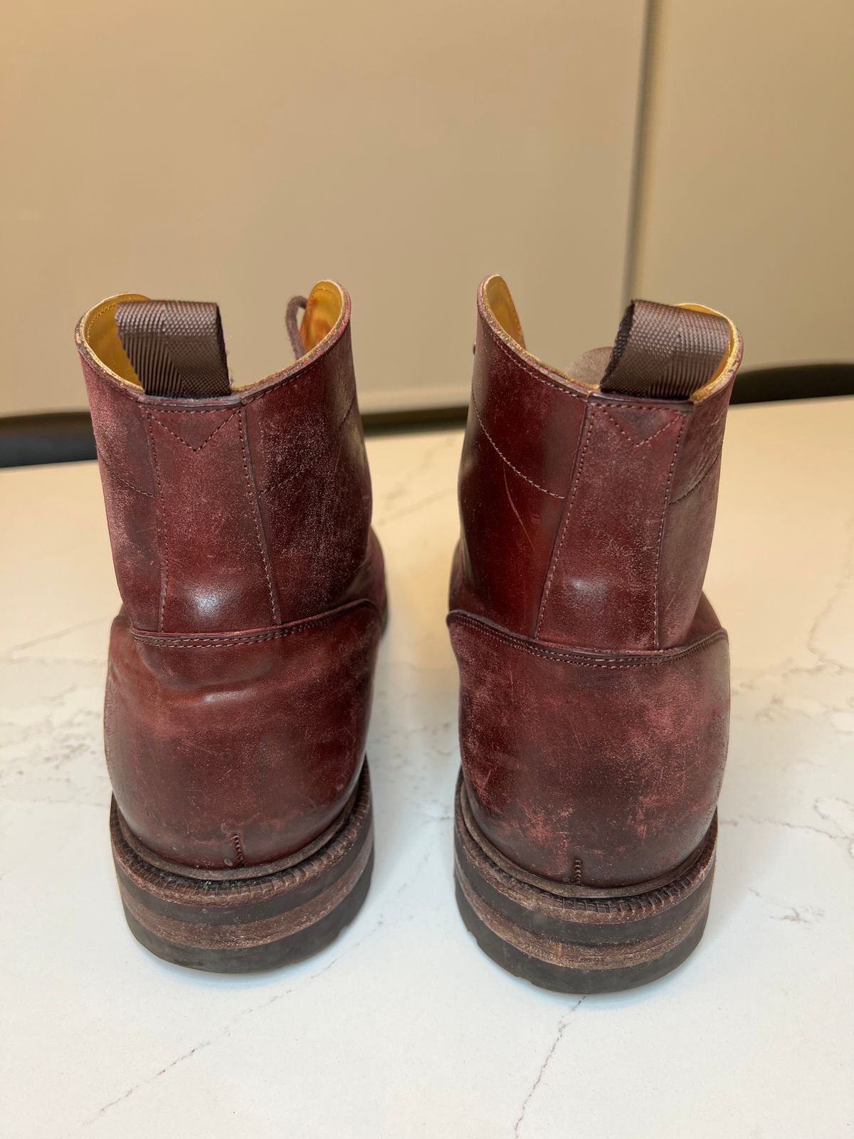 Photo by boot_chiro on February 2, 2023 of the Meermin Jumper Boot in Burgundy Heritage Shell Cordovan.