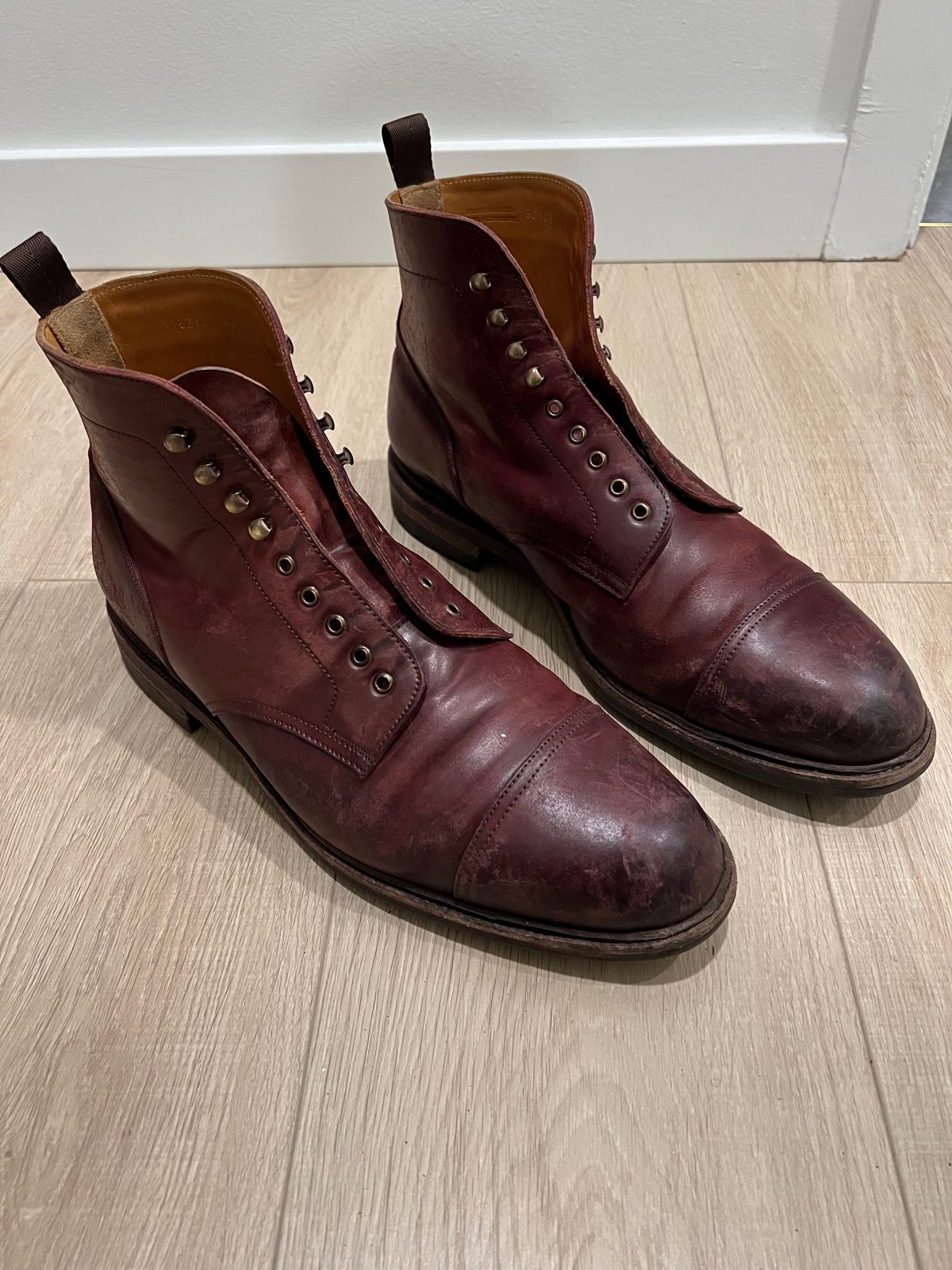 Photo by boot_chiro on February 8, 2023 of the Meermin Jumper Boot in Burgundy Heritage Shell Cordovan.