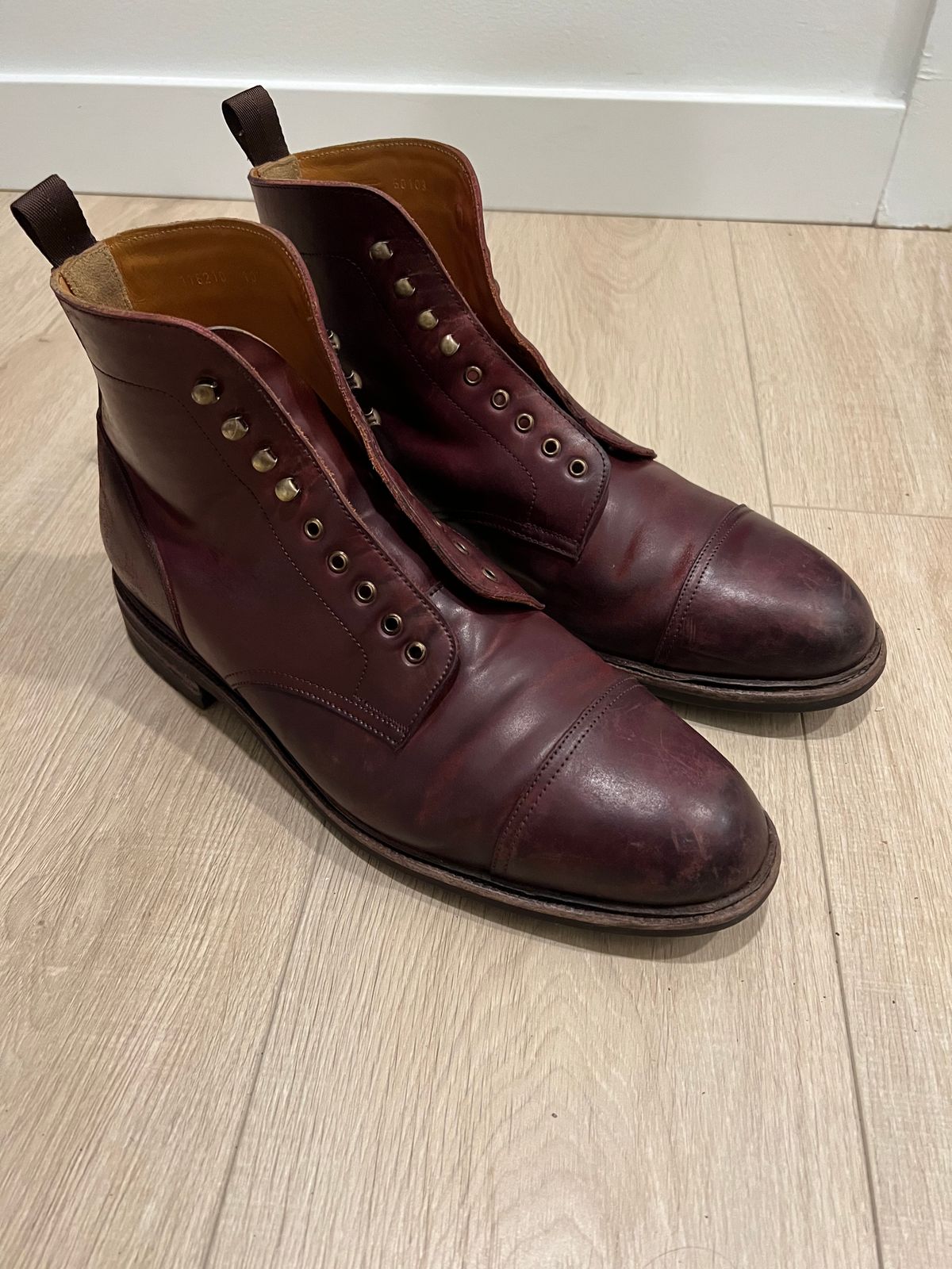 Photo by boot_chiro on February 8, 2023 of the Meermin Jumper Boot in Burgundy Heritage Shell Cordovan.