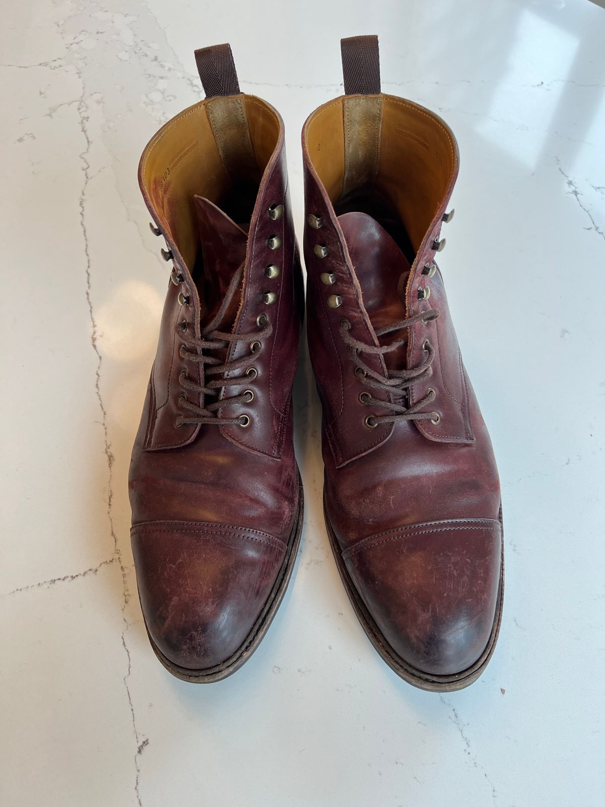 Photo by boot_chiro on March 1, 2023 of the Meermin Jumper Boot in Burgundy Heritage Shell Cordovan.