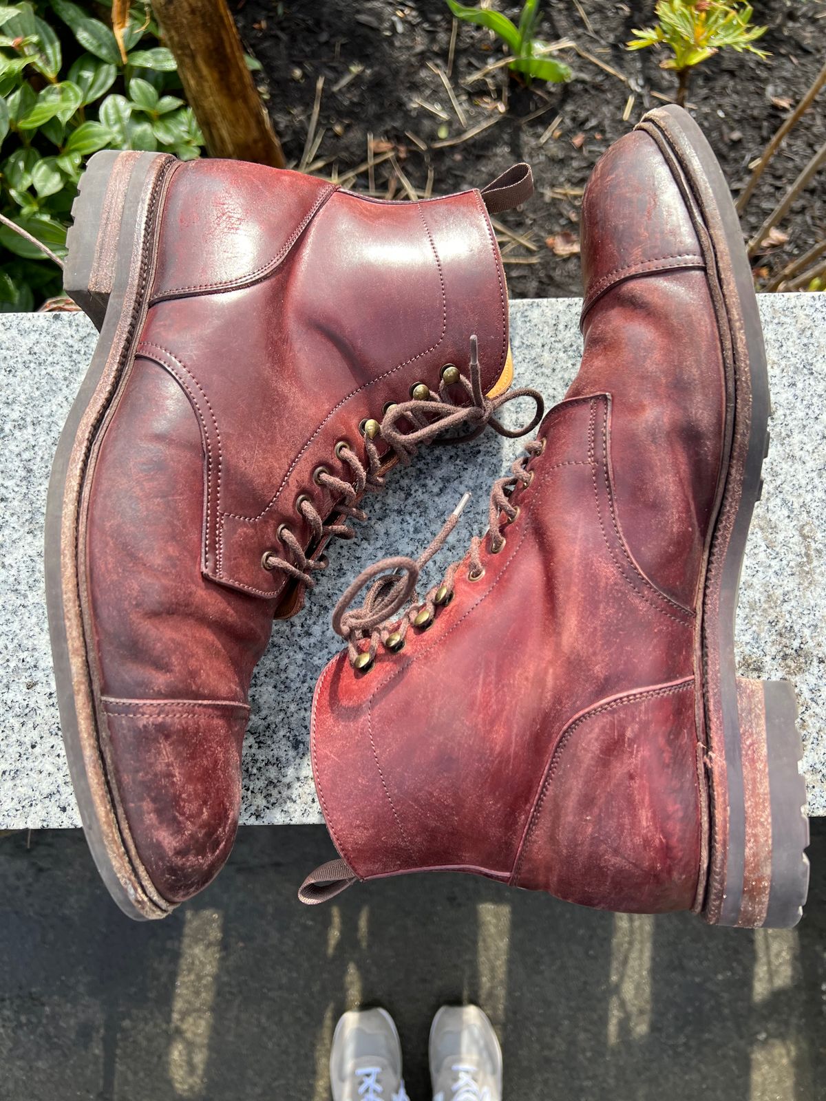Photo by boot_chiro on April 2, 2023 of the Meermin Jumper Boot in Burgundy Heritage Shell Cordovan.