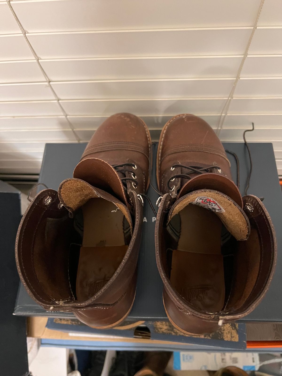 Photo by MichaelCarpenter on November 4, 2023 of the Red Wing Iron Ranger in S.B. Foot Amber Harness.