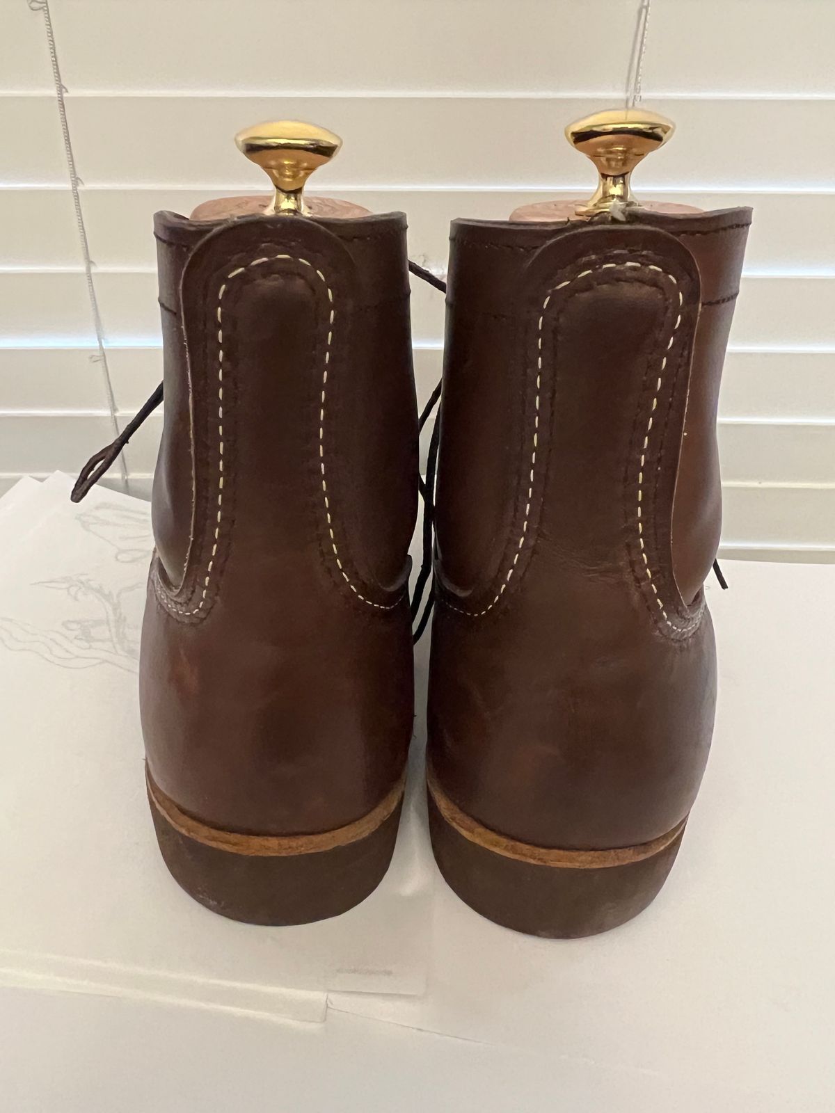 Photo by MichaelCarpenter on December 2, 2023 of the Red Wing Iron Ranger in S.B. Foot Amber Harness.