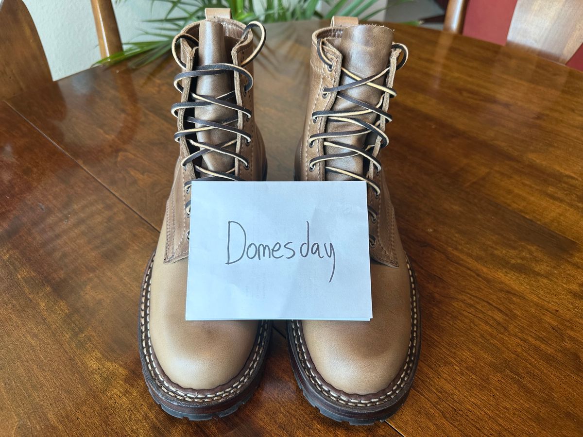 Photo by wtb2 on October 14, 2024 of the White's 350 Cruiser in Horween Natural Chromexcel.