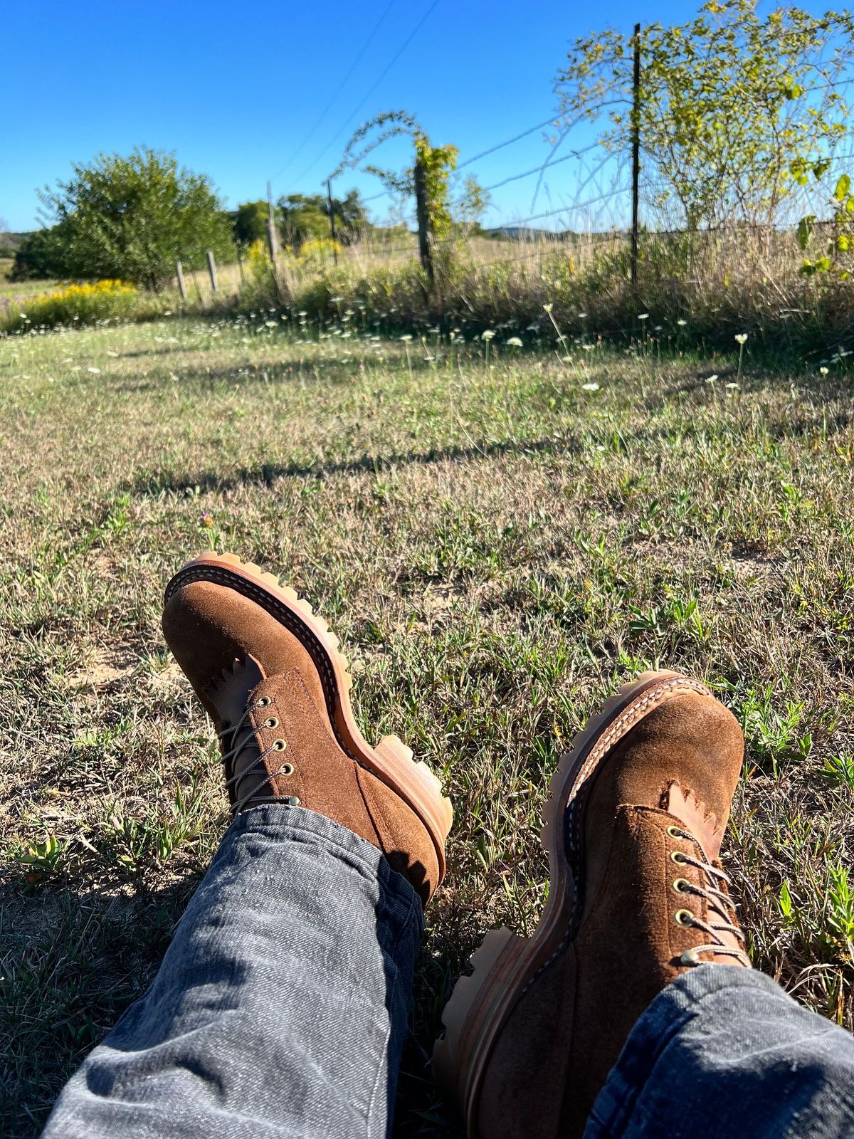 Photo by crotheengineer on August 30, 2023 of the White's Logger in Seidel Distressed Roughout.