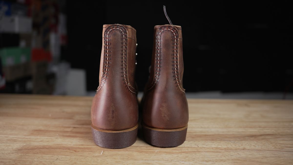 Photo by RoseAnvil_Chris on November 4, 2022 of the Red Wing Iron Ranger in S.B. Foot Copper Rough and Tough.