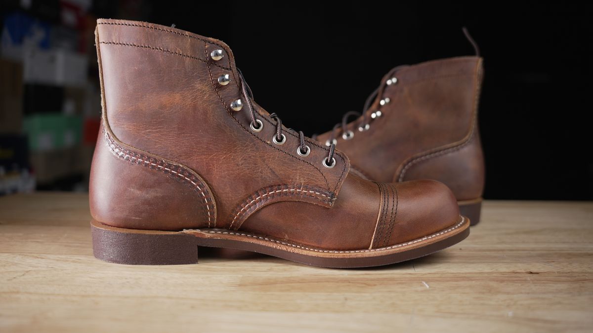 Photo by RoseAnvil_Chris on November 4, 2022 of the Red Wing Iron Ranger in S.B. Foot Copper Rough and Tough.