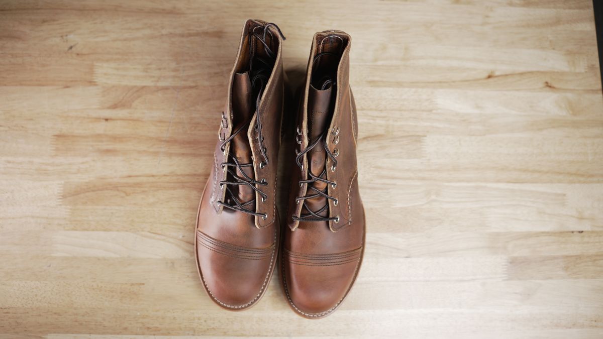 Photo by RoseAnvil_Chris on November 4, 2022 of the Red Wing Iron Ranger in S.B. Foot Copper Rough and Tough.