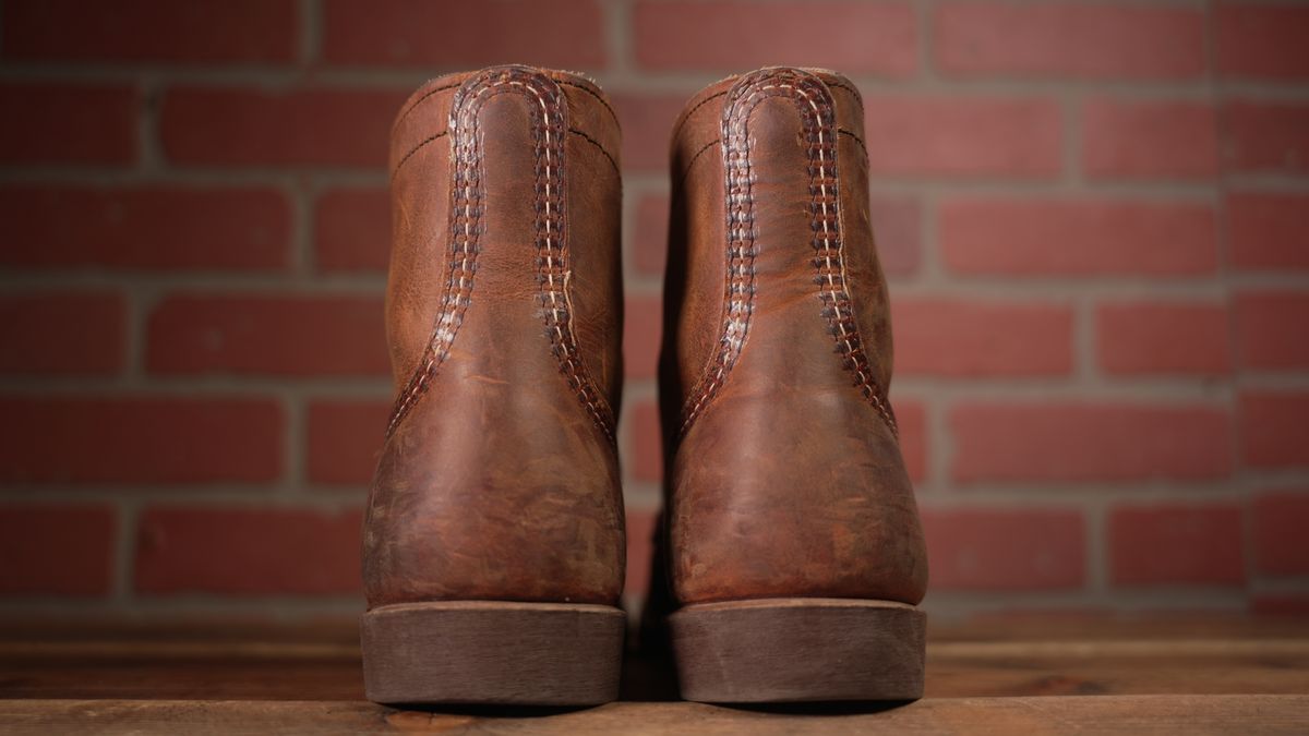 Photo by RoseAnvil_Chris on December 5, 2022 of the Red Wing Iron Ranger in S.B. Foot Copper Rough and Tough.