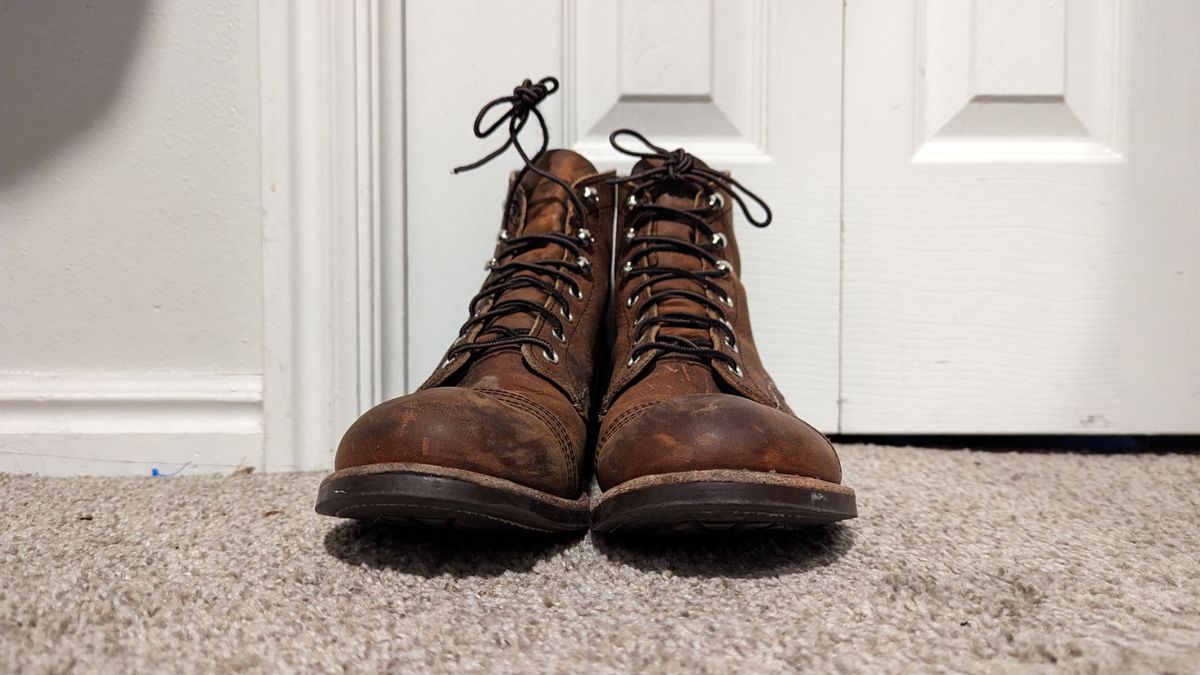 Photo by RoseAnvil_Chris on February 6, 2023 of the Red Wing Iron Ranger in S.B. Foot Copper Rough and Tough.