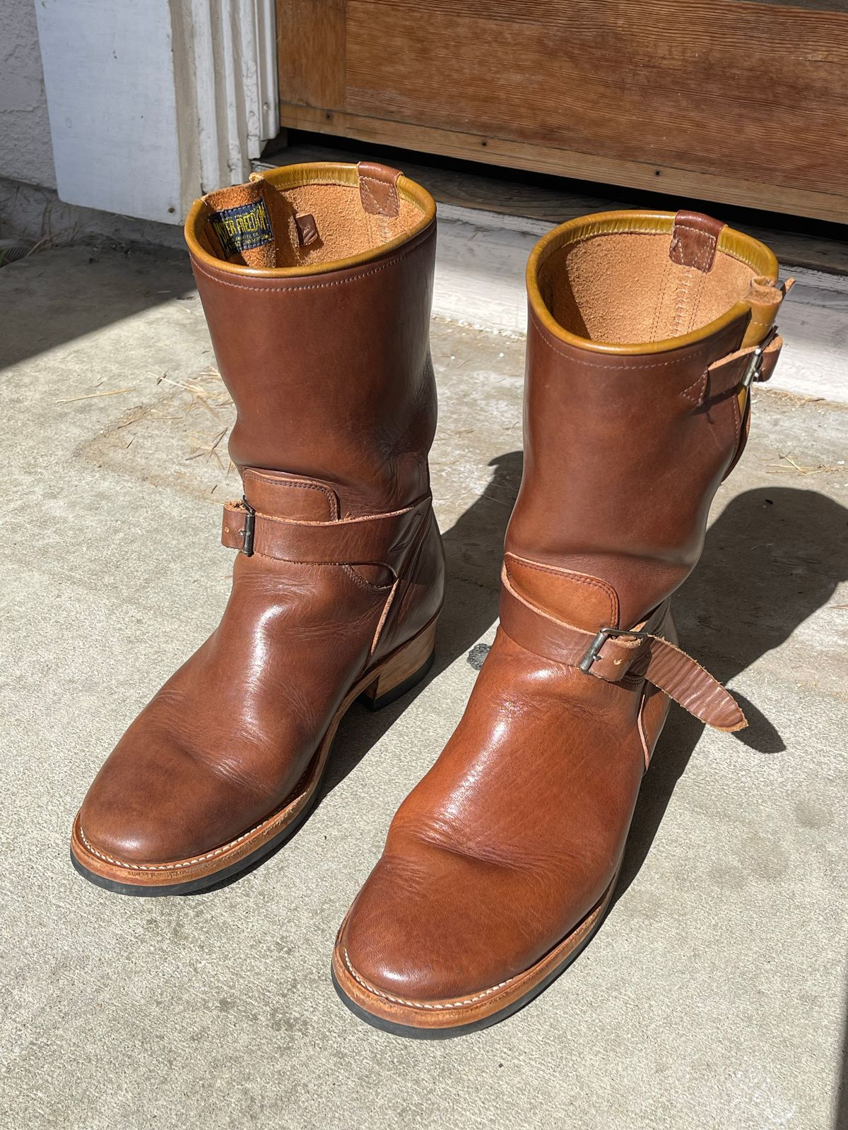 Photo by EliseoSD on June 22, 2021 of the Mister Freedom Road Champ in Brown Veg-Tanned Cowhide.