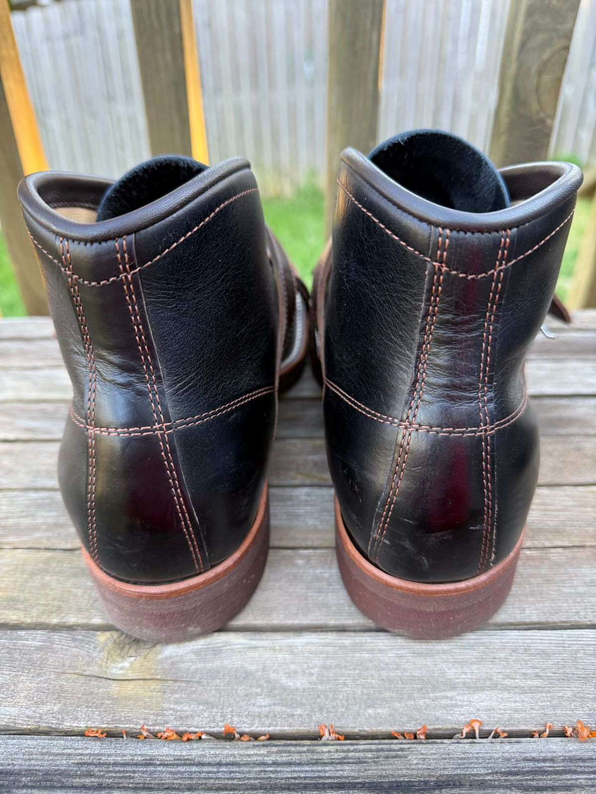 Photo by neocynn on November 2, 2025 of the Dr. Sole Ski Boot in Horween Black Chromexcel.