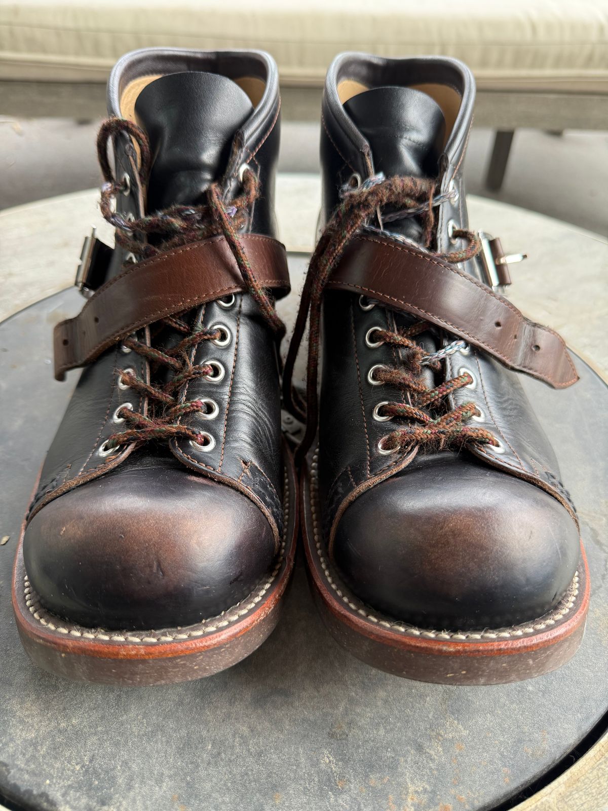 Photo by neocynn on March 4, 2026 of the Dr. Sole Ski Boot in Horween Black Chromexcel.