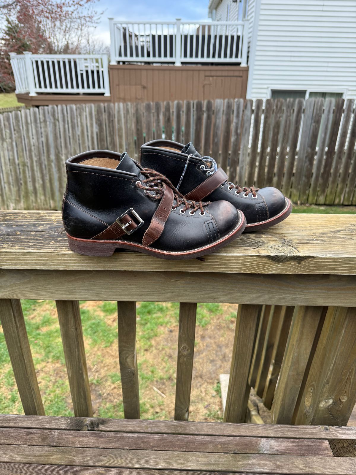 Photo by neocynn on April 4, 2026 of the Dr. Sole Ski Boot in Horween Black Chromexcel.