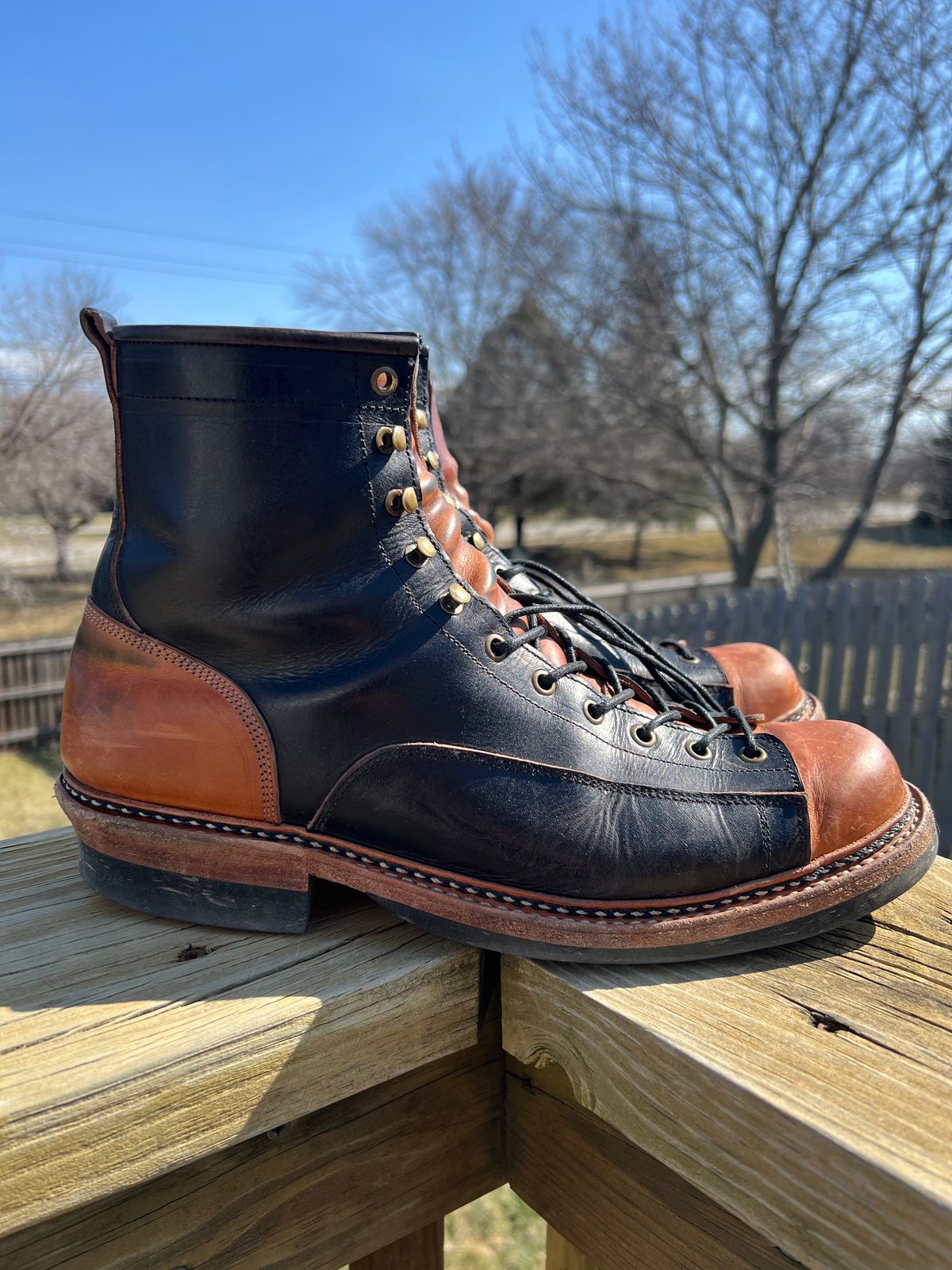 Photo by neocynn on March 1, 2024 of the Jakkrabbits 7-Inch Tamarin Boots in Badalassi Carlo Bone Pueblo.