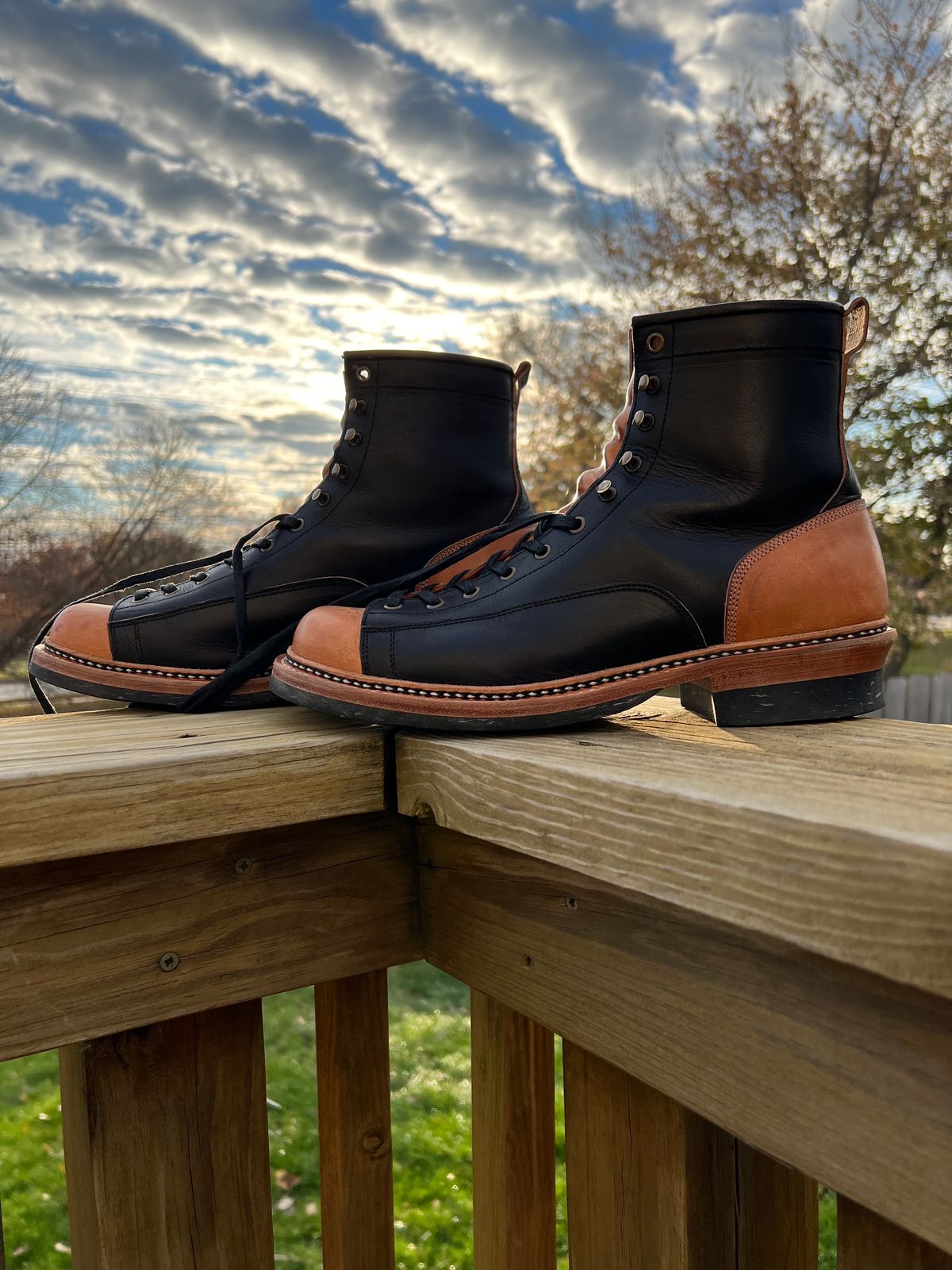 Photo by neocynn on November 5, 2023 of the Jakkrabbits 7-Inch Tamarin Boots in Badalassi Carlo Bone Pueblo.
