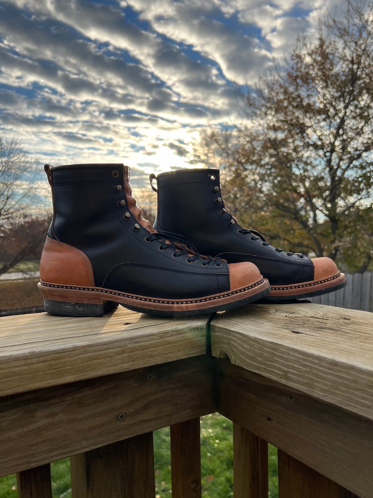 Photo by neocynn on November 5, 2023 of the Jakkrabbits 7-Inch Tamarin Boots in Badalassi Carlo Bone Pueblo.