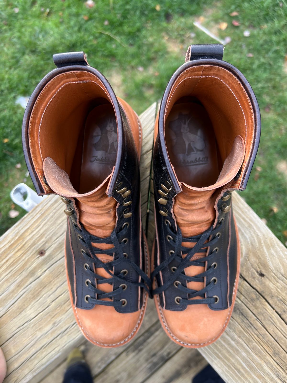 Photo by neocynn on November 5, 2023 of the Jakkrabbits 7-Inch Tamarin Boots in Badalassi Carlo Bone Pueblo.
