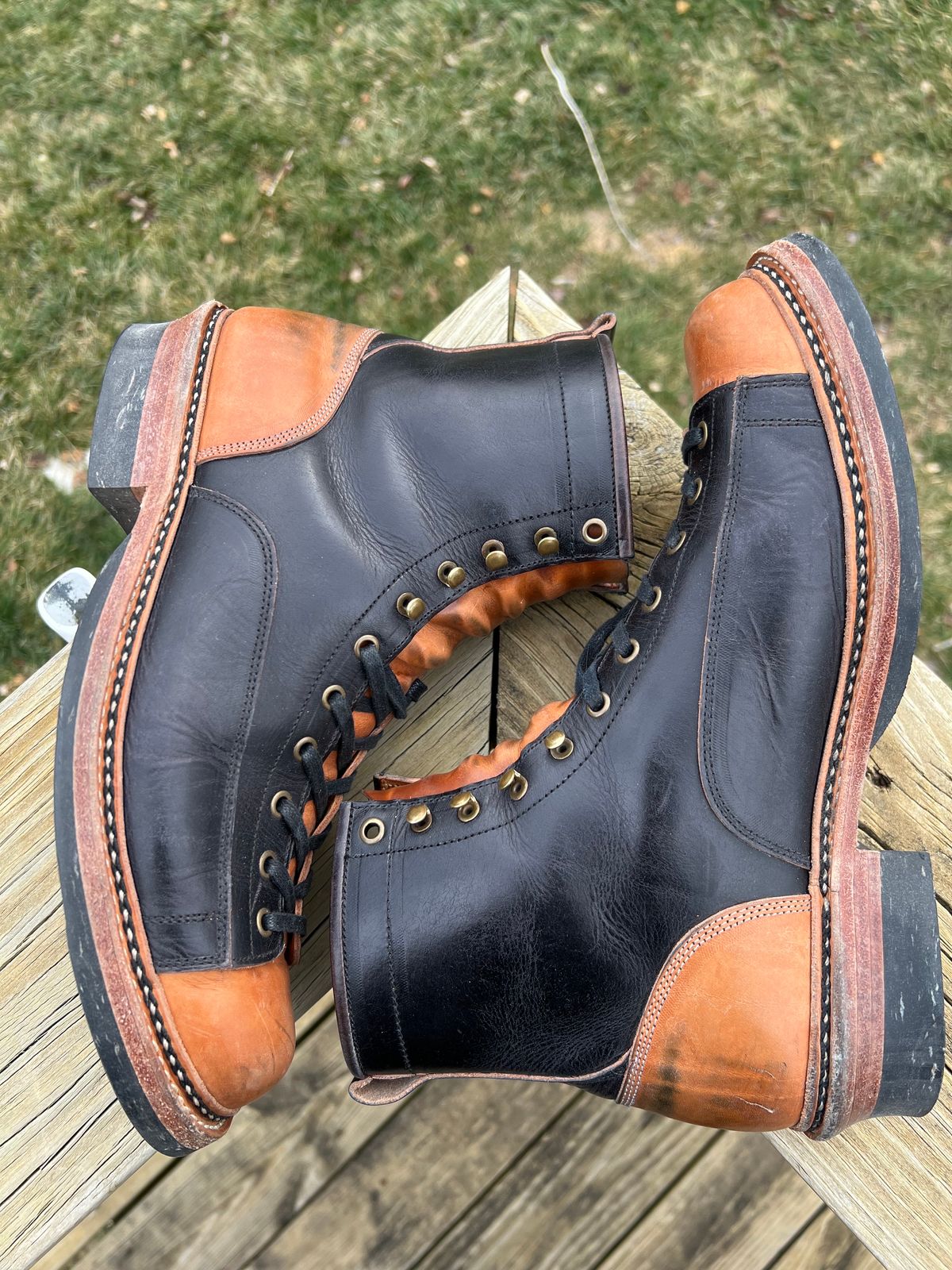 Photo by neocynn on January 5, 2024 of the Jakkrabbits 7-Inch Tamarin Boots in Badalassi Carlo Bone Pueblo.