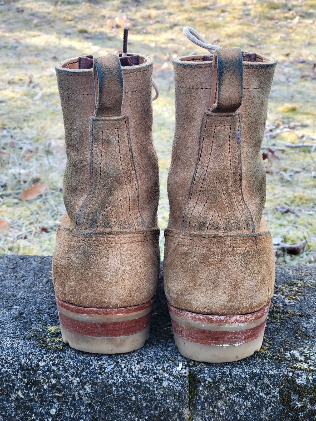 Photo by giraffchen on January 5, 2024 of the Nicks DomePro in Seidel 1964 Tan Roughout.
