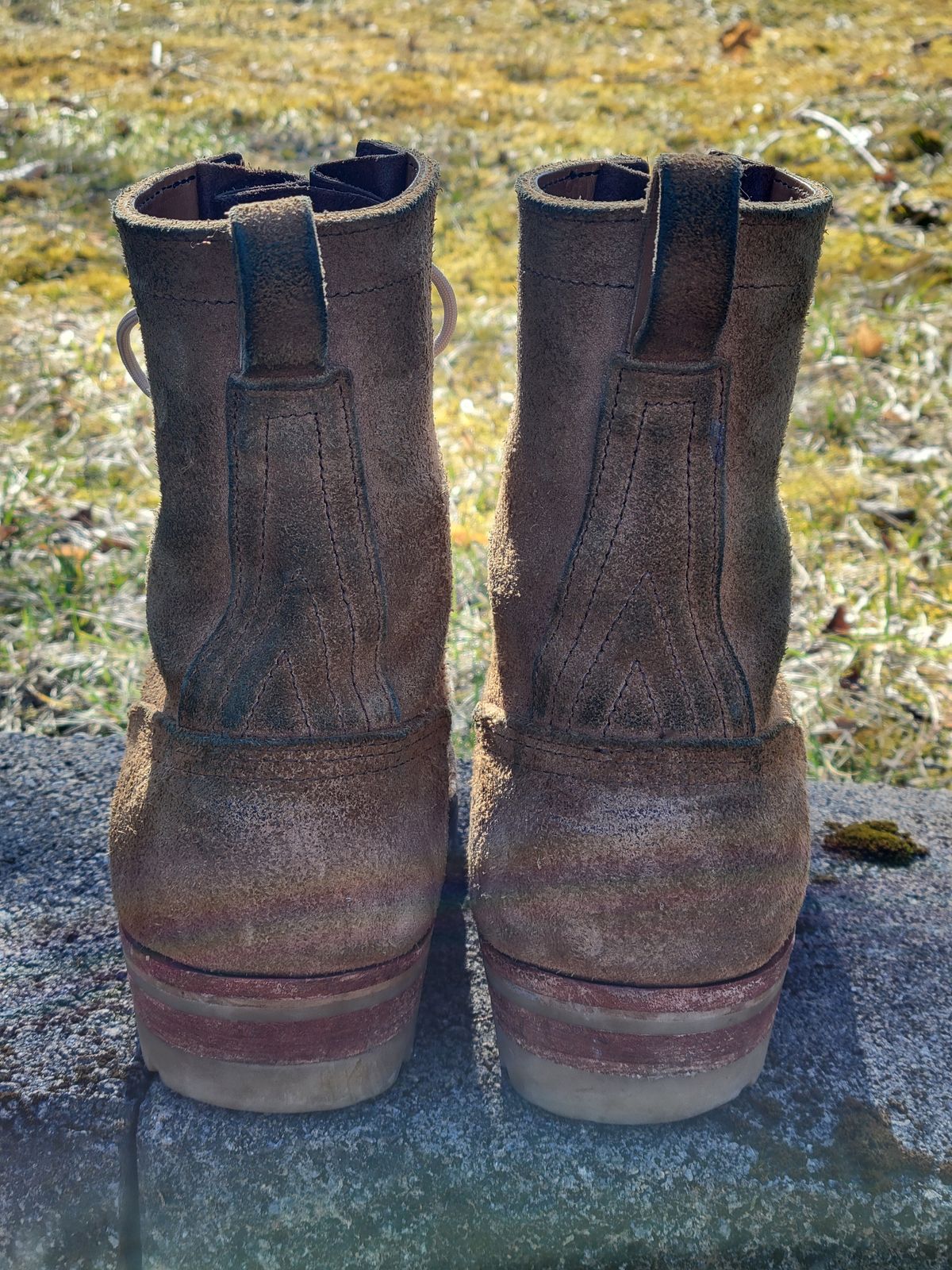 Photo by giraffchen on February 5, 2024 of the Nicks DomePro in Seidel 1964 Tan Roughout.