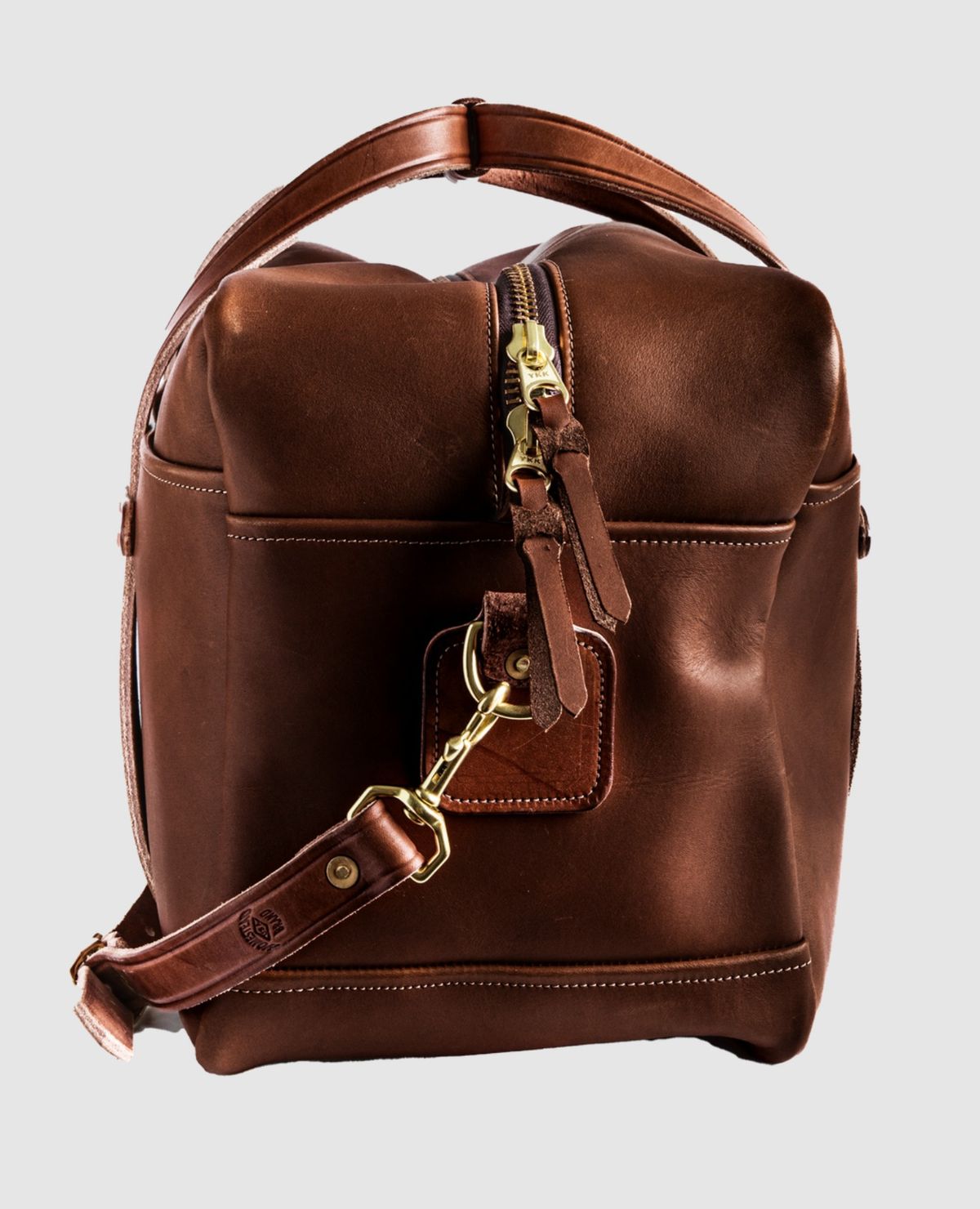 Photo by amvoith on October 2, 2025 of the Homestead Brand Standard Duffle No. 2004 in USA Tanned Full Grain 6-8oz Leather.