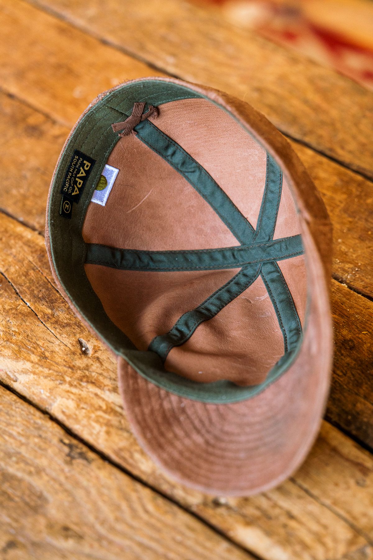 Photo by amvoith on April 6, 2025 of the Papa Nui A-26 in Shinki Mid Brown Horsehide Roughout.