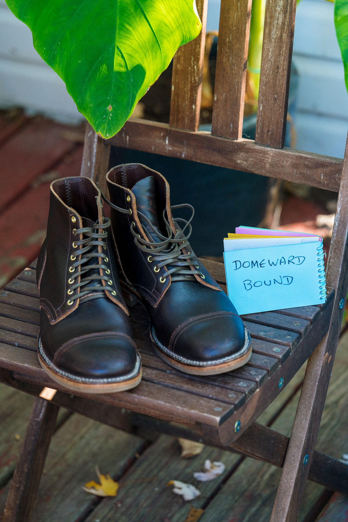 Photo by amvoith on October 3, 2023 of the Viberg Service Boot in Horween Brown Waxed Flesh.