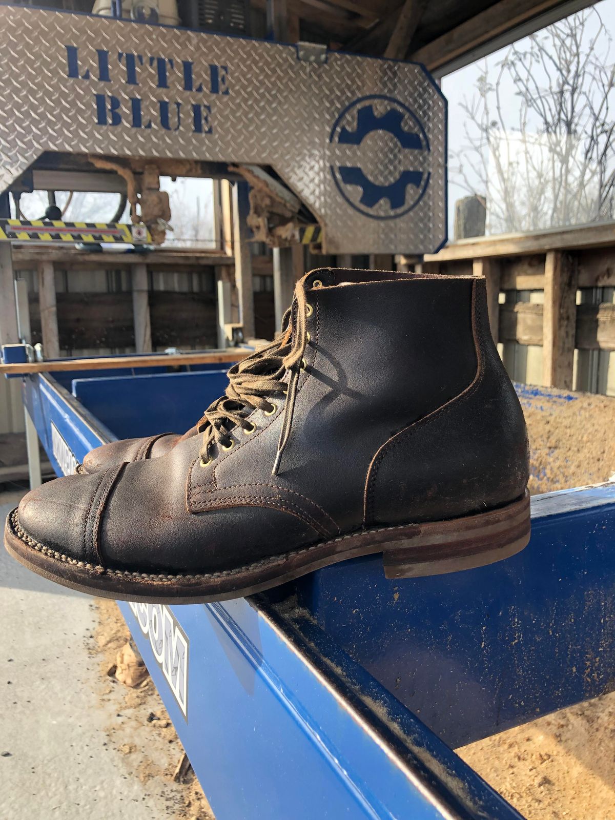 Photo by amvoith on November 4, 2023 of the Viberg Service Boot in Horween Brown Waxed Flesh.