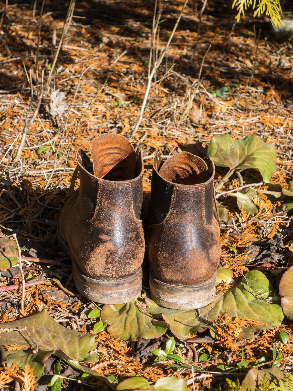 Photo by amvoith on March 2, 2024 of the Viberg Service Boot in Horween Brown Waxed Flesh.