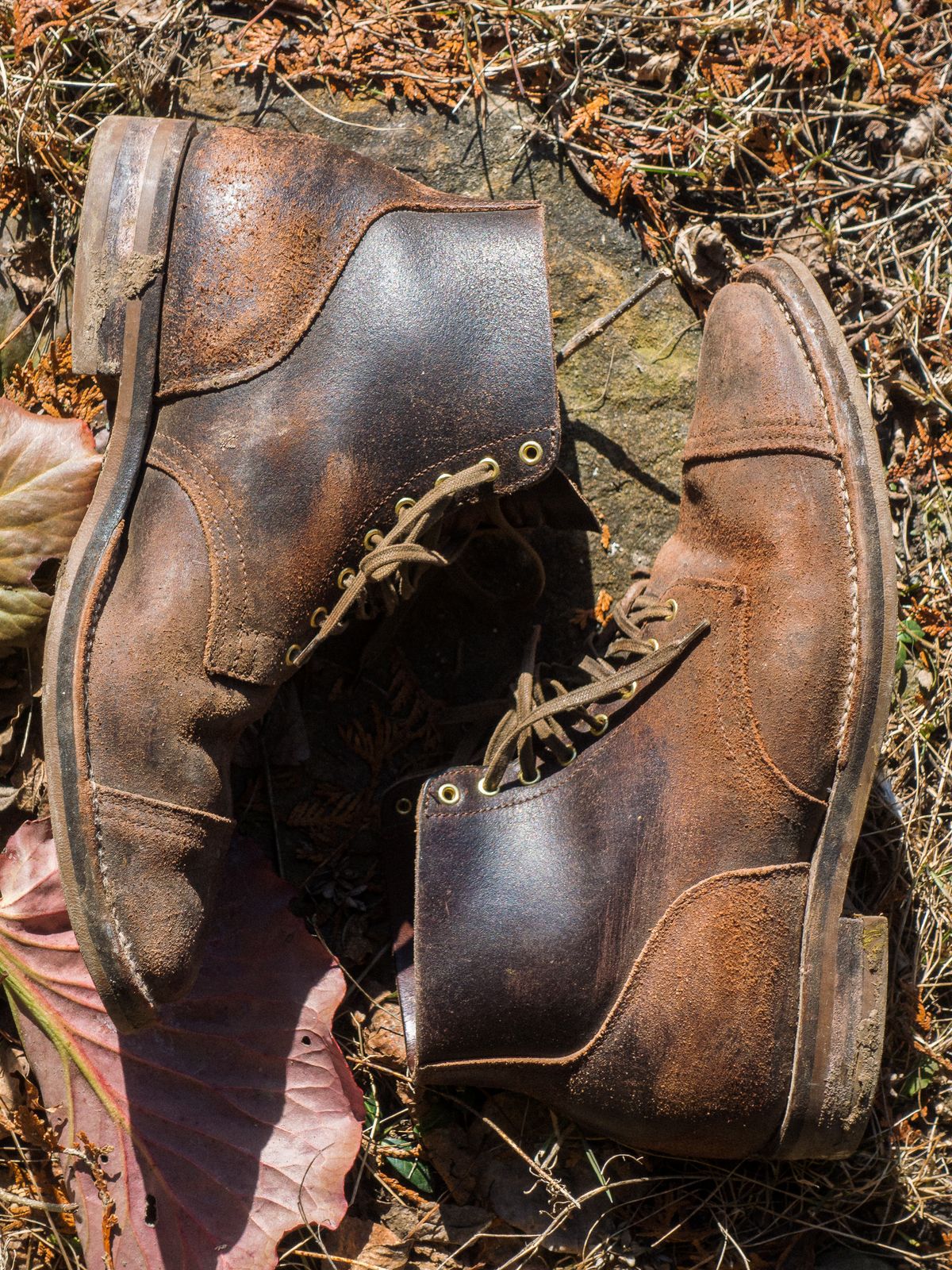 Photo by amvoith on March 2, 2024 of the Viberg Service Boot in Horween Brown Waxed Flesh.