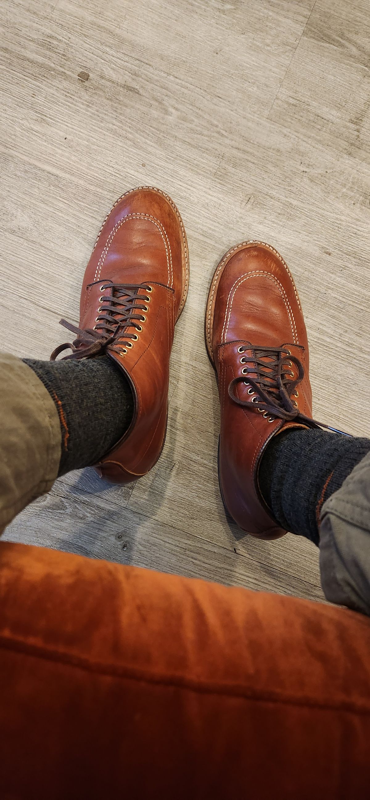 Photo by Blmader on November 30, 2023 of the Alden Indy Boot in Brown Atlantic Club Calf.