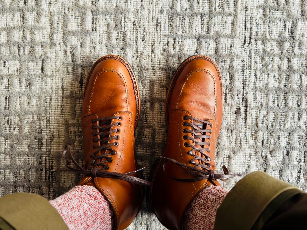 Photo by ACepero on July 6, 2025 of the Alden Indy Boot in Saddle Tan Calf Skin.
