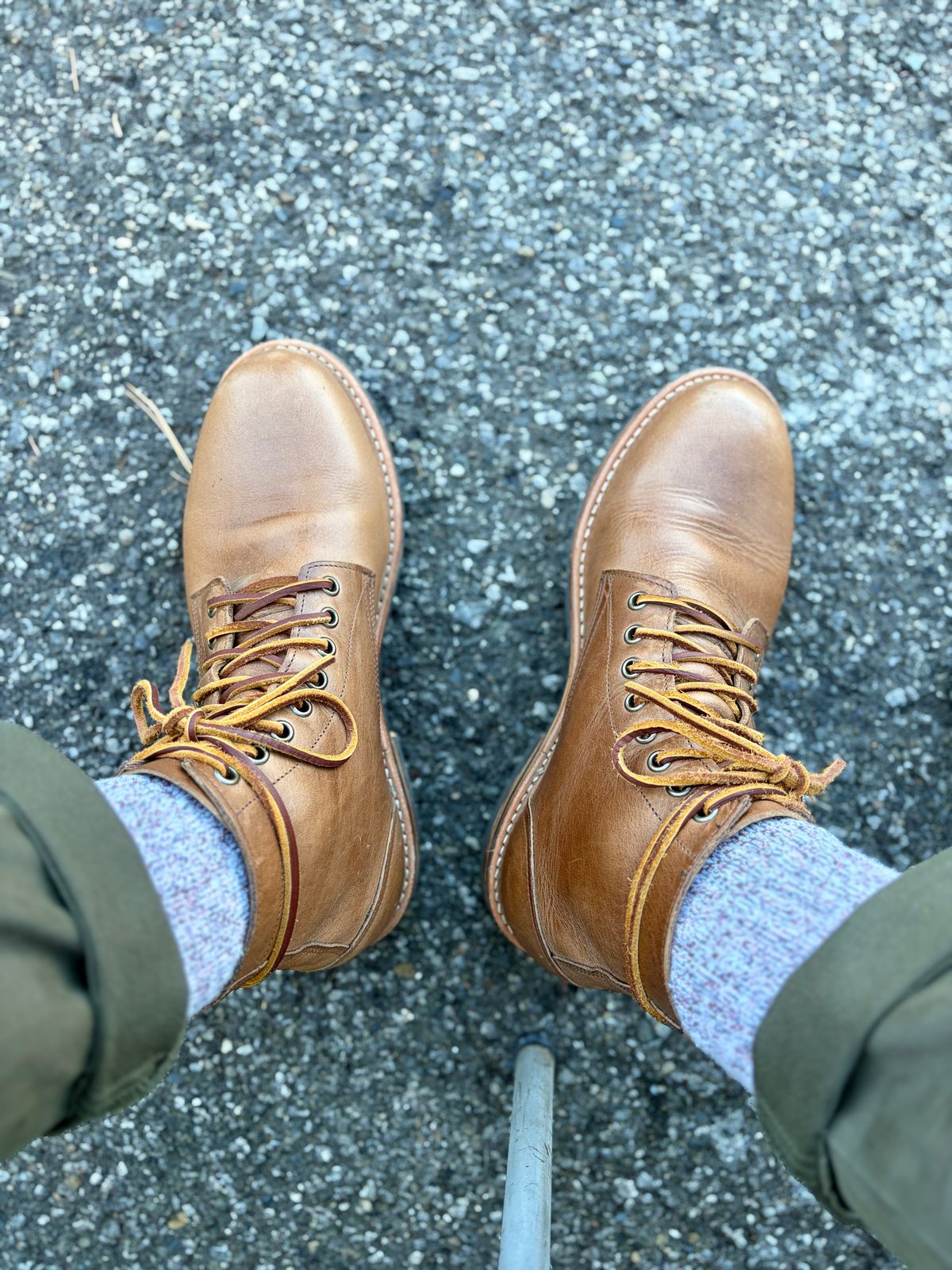Photo by ACepero on October 5, 2025 of the Oak Street Bootmakers Trench Boot in Horween Natural Chromexcel.