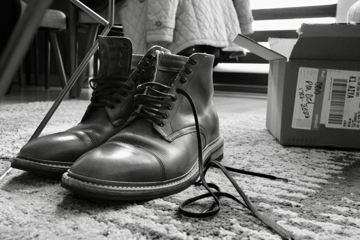 Photo by ACepero on November 23, 2023 of the Oak Street Bootmakers Lakeshore Boot in Horween Natural Chromexcel.