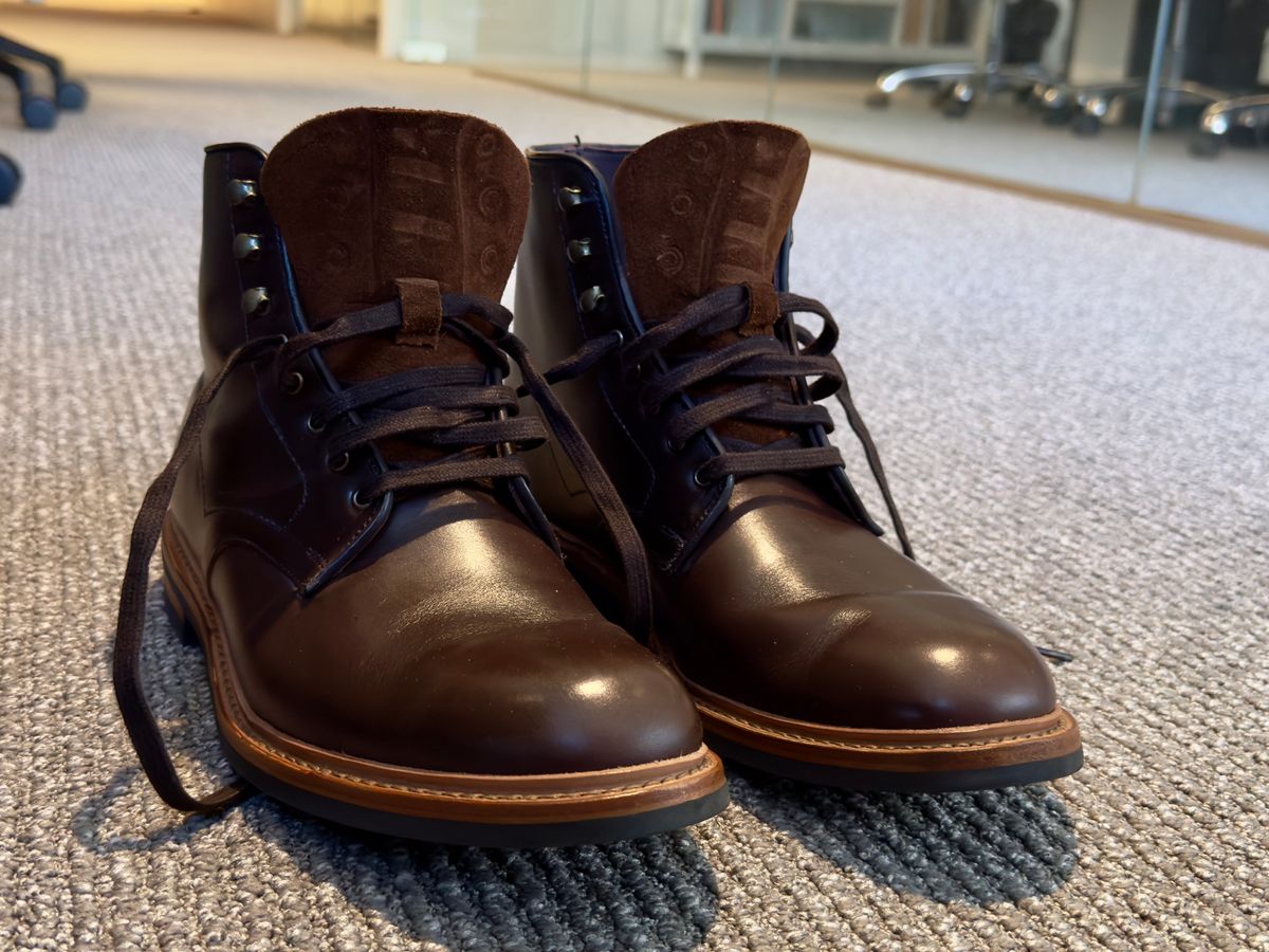 Photo by ACepero on October 10, 2024 of the Allen Edmonds Higgins Mill in Horween Brown Chromexcel.