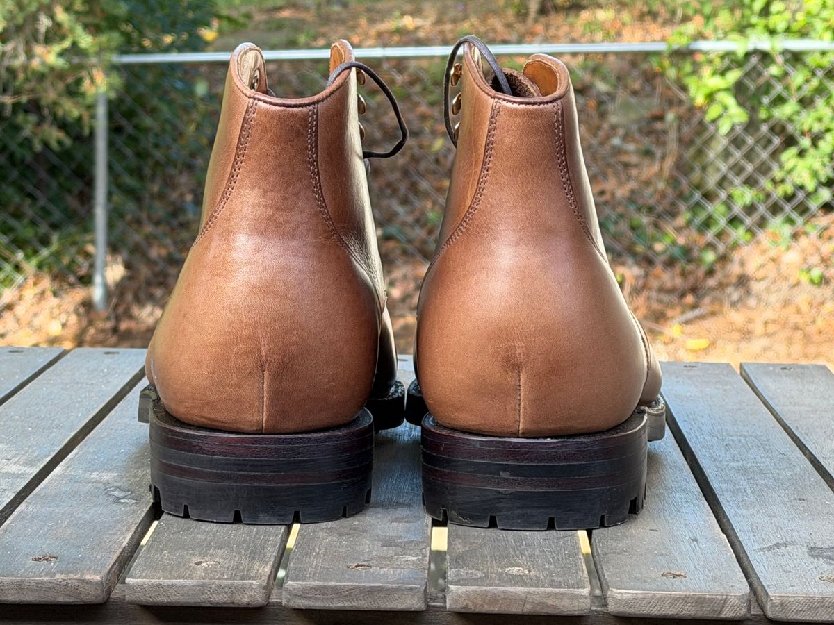 Photo by radboots on October 1, 2025 of the Grant Stone Garrison Boot in Horween Natural Chromexcel.