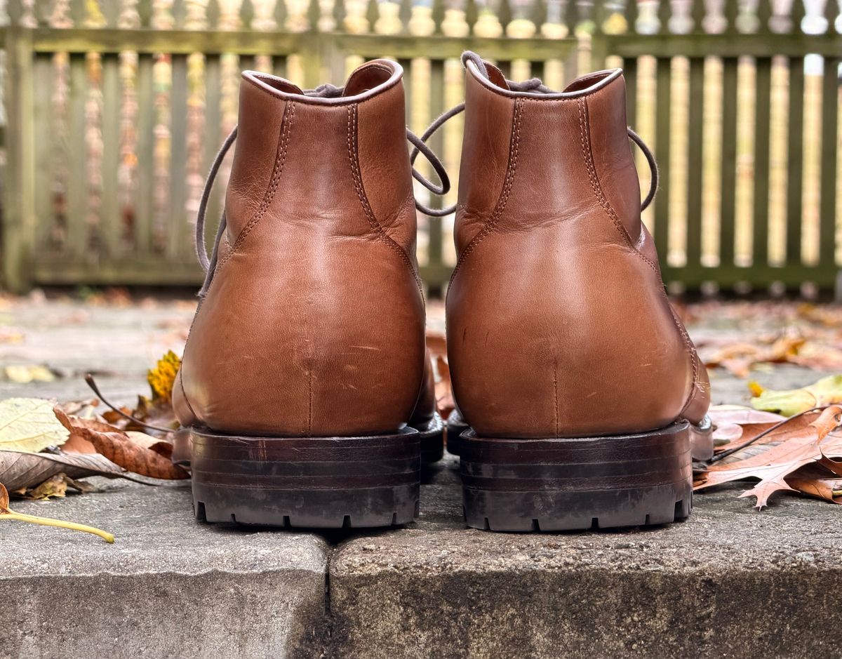 Photo by radboots on December 3, 2025 of the Grant Stone Garrison Boot in Horween Natural Chromexcel.