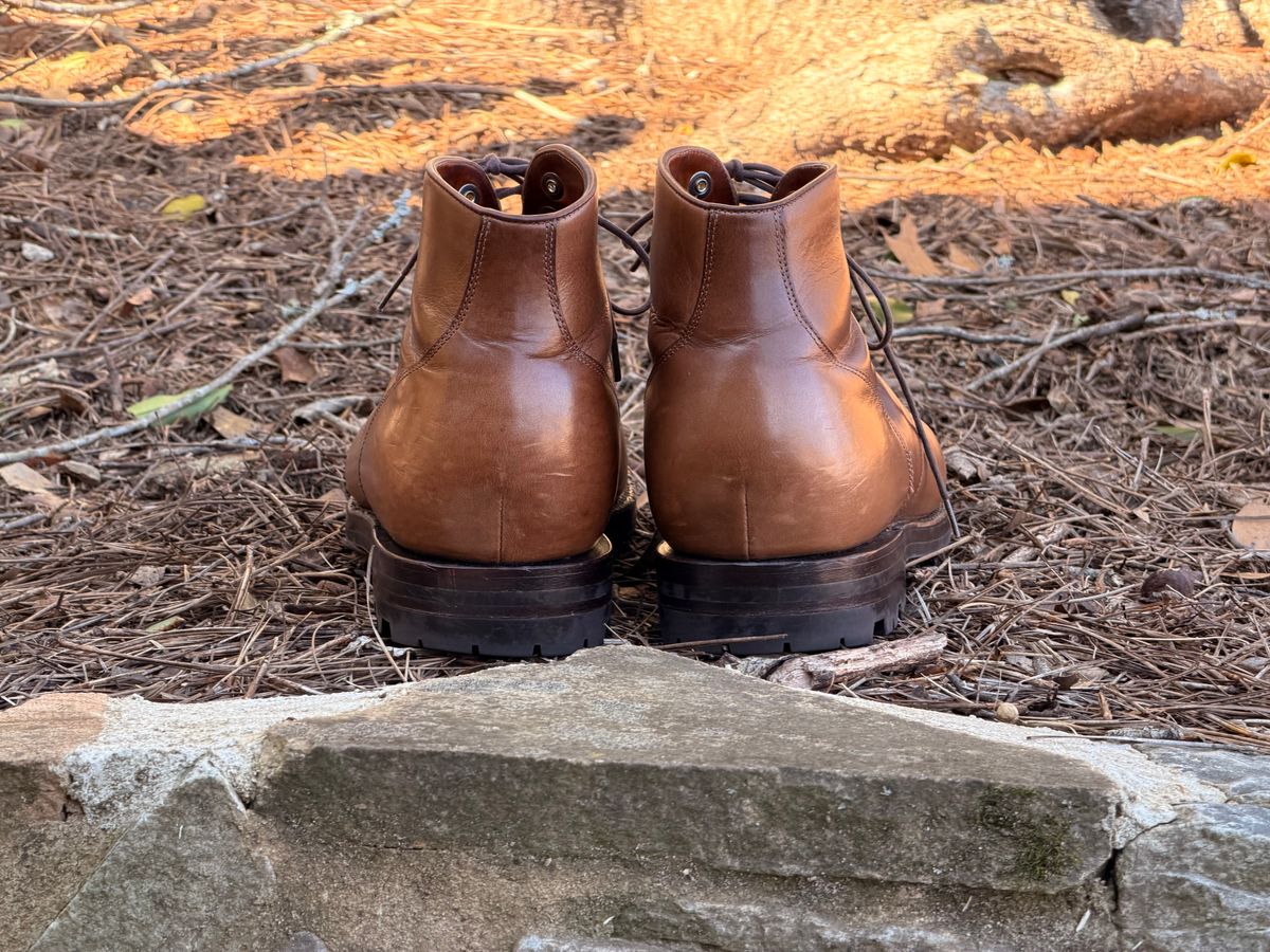 Photo by radboots on February 2, 2026 of the Grant Stone Garrison Boot in Horween Natural Chromexcel.