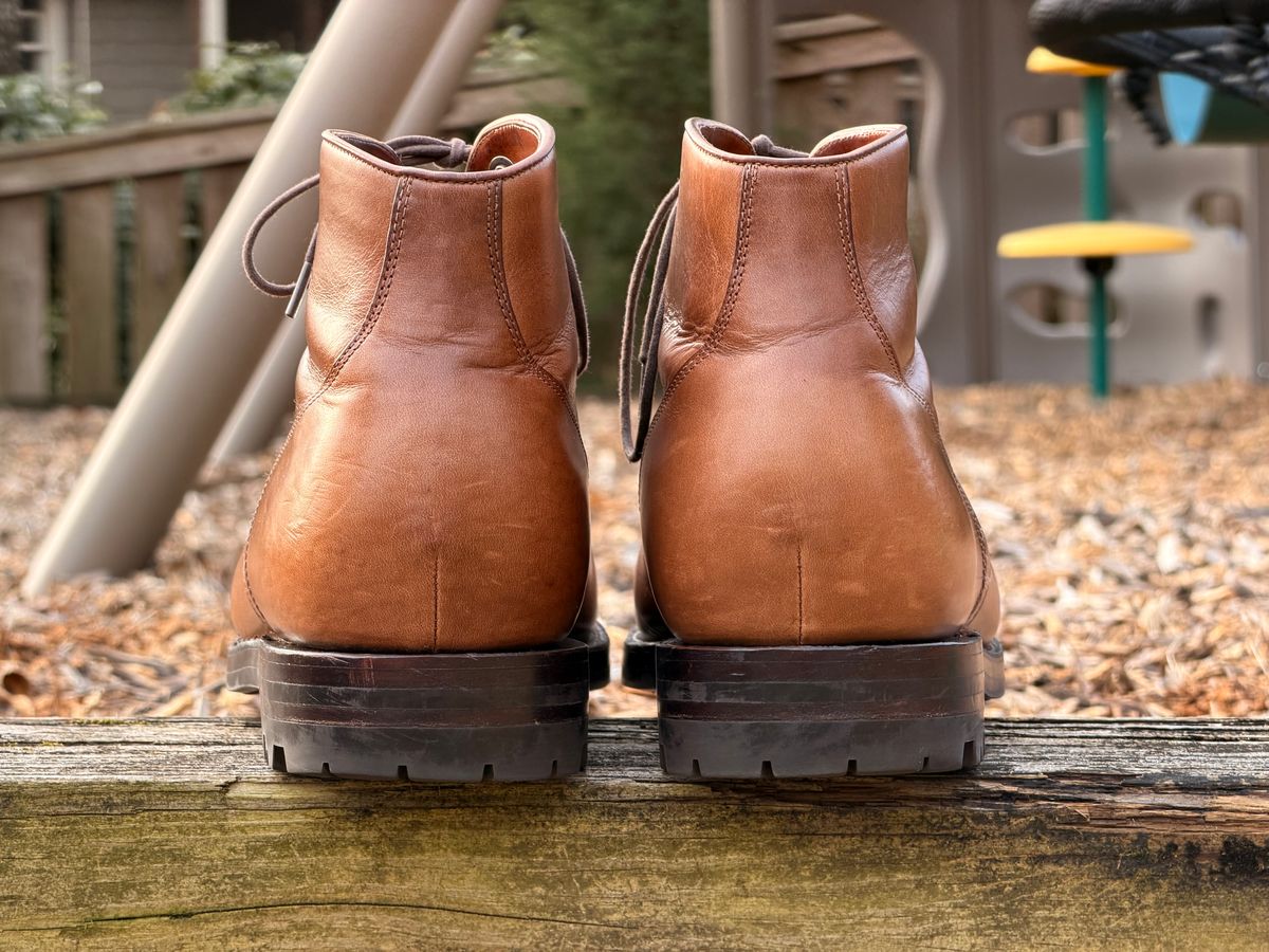 Photo by radboots on March 2, 2026 of the Grant Stone Garrison Boot in Horween Natural Chromexcel.